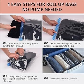 Bolsa de Empaque al Vacío 80x56 cm sin Bomba – Ahorra Espacio y Protege tu Ropa