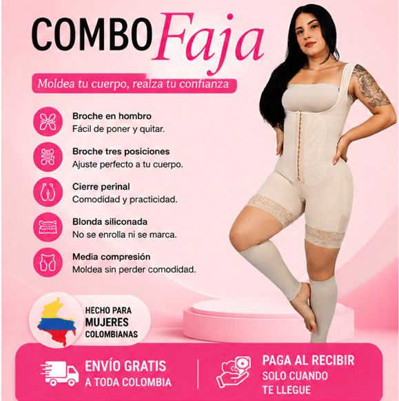 ✨Combo Faja Colombiana Premium – Moldea Tu Figura con Comodidad y Elegancia ✨