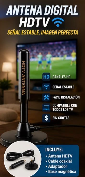 🔥 📡 ¡PROMOCIÓN ESPECIAL 2x1! Lleva 2 Antenas Digitales HDTV por el Precio de 1📡🔥